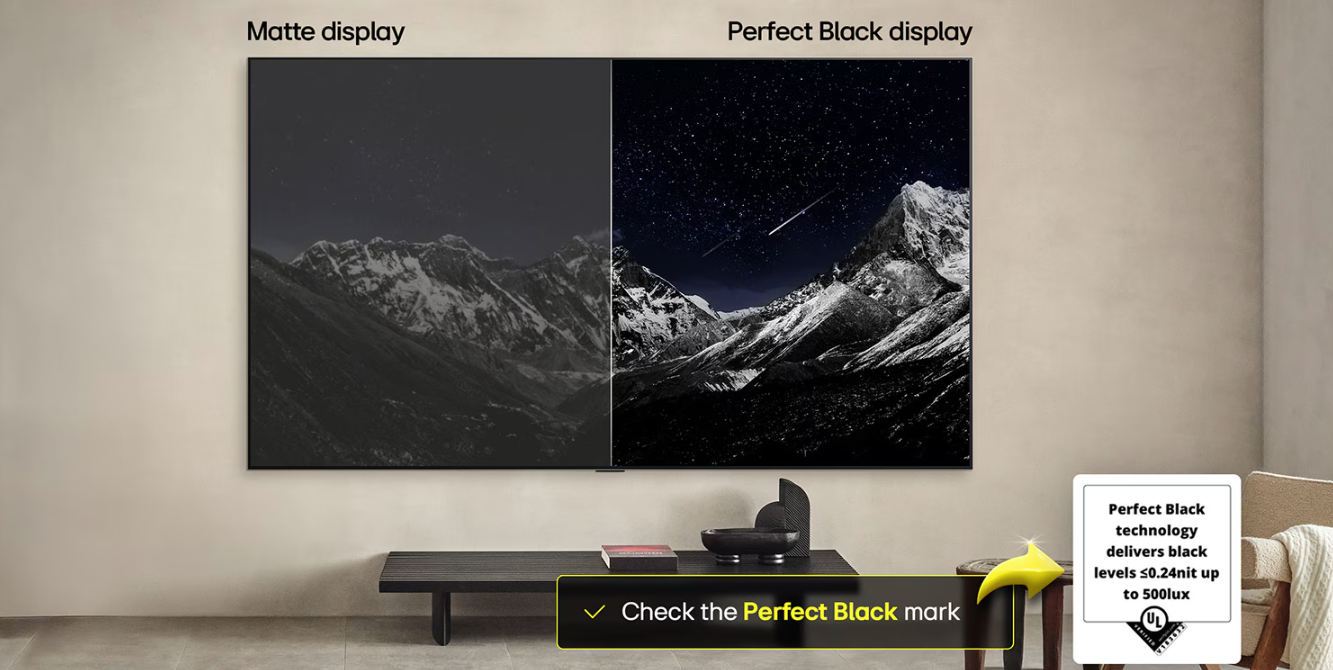 Απόλυτο Μαύρο σε φωτεινές και σκοτεινές συνθήκες